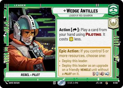 Wedge Antilles Leader of Red Squadron (JTL 008/262) [Jump to Lightspeed]