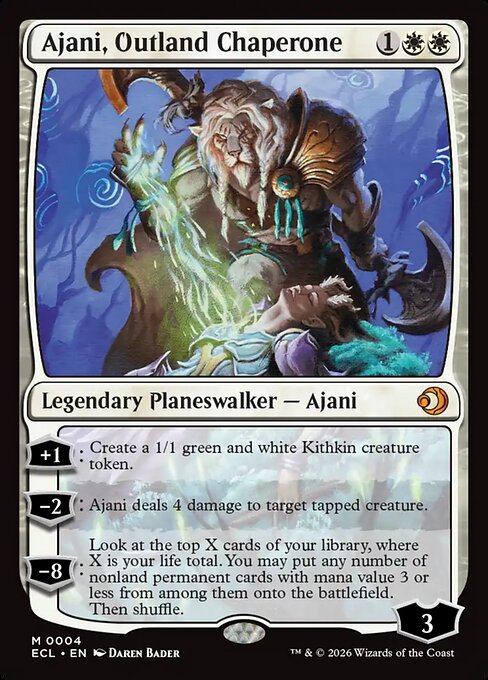 Ajani, Outland Chaperone (ECL 4) [Lorwyn Eclipsed]