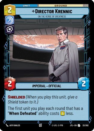 Director Krennic - On the Verge of Greatness (32/262) (32/262) [Jump to Lightspeed]
