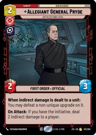 Allegiant General Pryde - Ruthless and Loyal (133/262) (133/257) [Jump to Lightspeed]