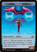 Vehicle // Pilot Double-Sided Token [Aetherdrift Tokens]