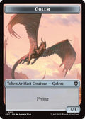 Golem (0013) // Nalaar Aetherjet Double-Sided Token [Aetherdrift Tokens]