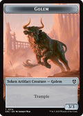 Golem (0014) // Thopter (0010) Double-Sided Token [Aetherdrift Tokens]
