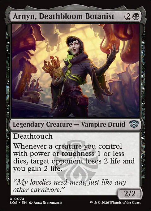 Arnyn, Deathbloom Botanist (SOS 74) [Secrets of Strixhaven]