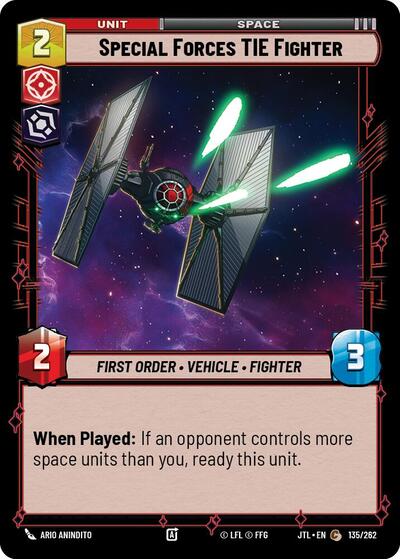Special Forces TIE Fighter (JTL 135/262) [Jump to Lightspeed]