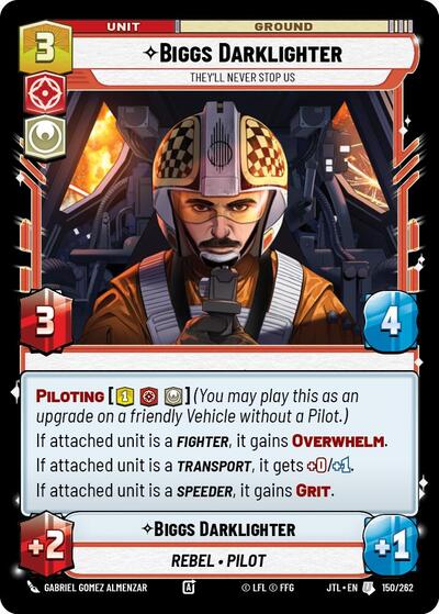 Biggs Darklighter Theyll Never Stop Us (JTL 150/262) [Jump to Lightspeed]