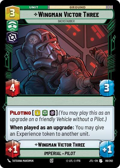 Wingman Victor Three Backstabber (JTL 086/262) [Jump to Lightspeed]
