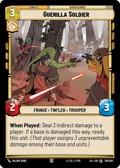 Guerilla Soldier (JTL 218/262) [Jump to Lightspeed]