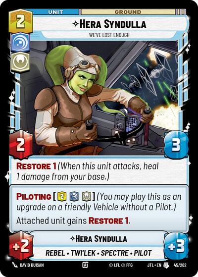 Hera Syndulla Weve Lost Enough (JTL 045/262) [Jump to Lightspeed]
