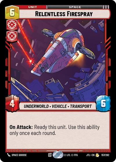 Relentless Firespray (JTL 157/262) [Jump to Lightspeed]
