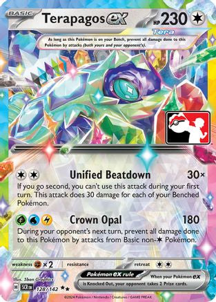 Terapagos ex (128/142) [Prize Pack Series Six]