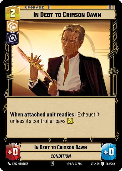 In Debt to Crimson Dawn (JTL 192/262) [Jump to Lightspeed]