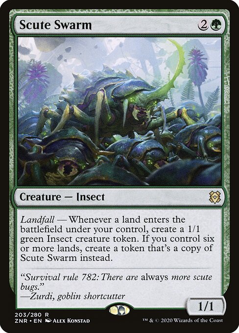 Scute Swarm (ZNR 203) [Zendikar Rising]