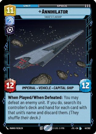 Annihilator - Tagge's Flagship (041/262) (041/262) [Jump to Lightspeed]