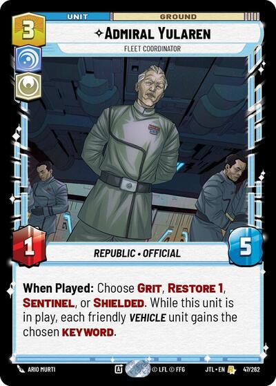 Admiral Yularen Fleet Coordinator (JTL 047/262) [Jump to Lightspeed]