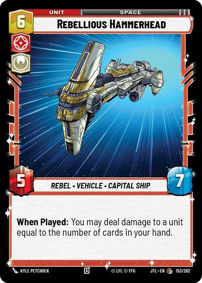 Rebellious Hammerhead (JTL 153/262) [Jump to Lightspeed]