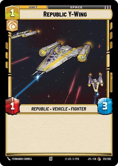 Republic Y Wing (JTL 212/262) [Jump to Lightspeed]