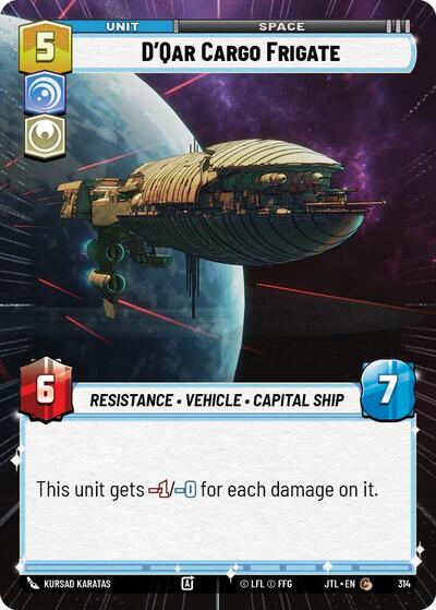 DQar Cargo Frigate Hyperspace (JTL 314) [Jump to Lightspeed]