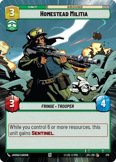 Homestead Militia Hyperspace (JTL 375) [Jump to Lightspeed]