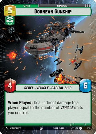 Dornean Gunship (378) (Hyperspace) (378) [Jump to Lightspeed]