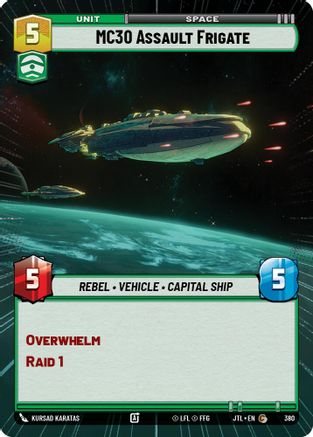 MC30 Assault Frigate (380) (Hyperspace) (380) [Jump to Lightspeed]