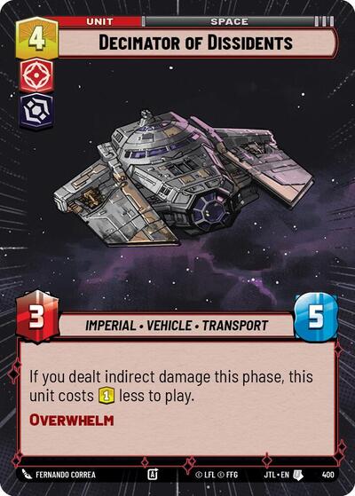 Decimator of Dissidents Hyperspace (JTL 400) [Jump to Lightspeed]