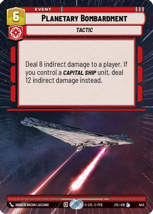 Planetary Bombardment (443) (Hyperspace) (443) [Jump to Lightspeed]