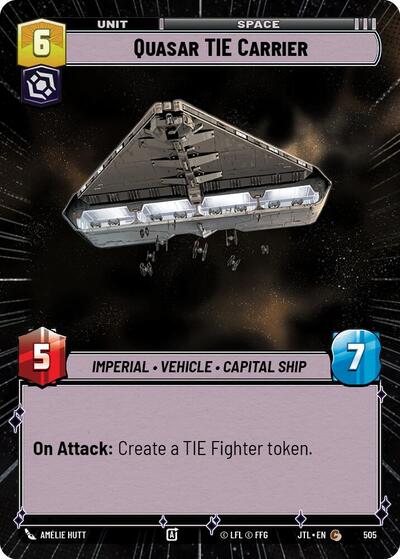 Quasar TIE Carrier Hyperspace (JTL 505) [Jump to Lightspeed]