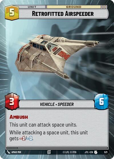 Retrofitted Airspeeder Hyperspace (JTL 521) [Jump to Lightspeed]
