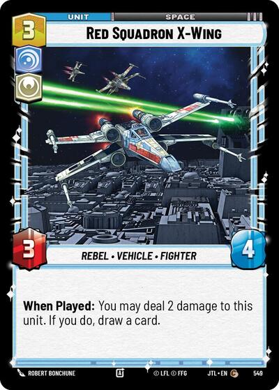 Red Squadron X Wing Foil (JTL 549) [Jump to Lightspeed]