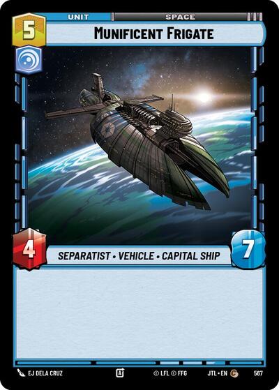 Munificent Frigate Foil (JTL 567) [Jump to Lightspeed]