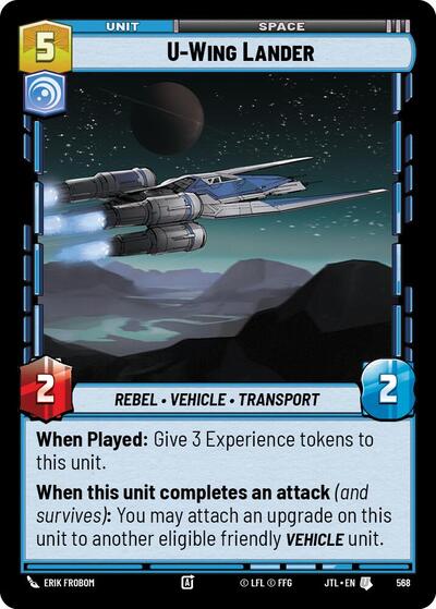 U Wing Lander Foil (JTL 568) [Jump to Lightspeed]