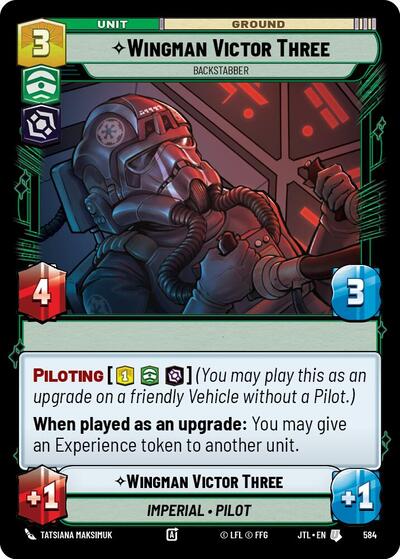 Wingman Victor Three Backstabber Foil (JTL 584) [Jump to Lightspeed]