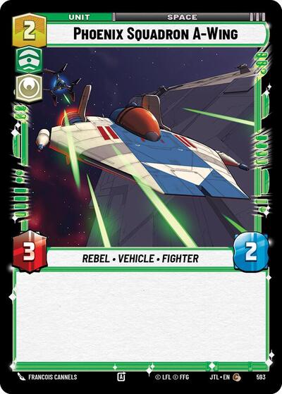 Phoenix Squadron A Wing Foil (JTL 593) [Jump to Lightspeed]
