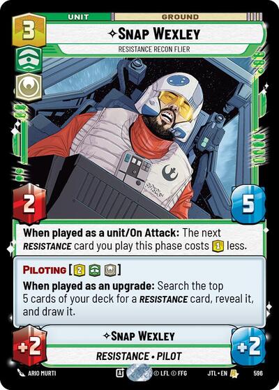 Snap Wexley Resistance Recon Flier Foil (JTL 596) [Jump to Lightspeed]