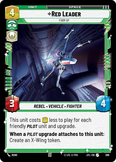 Red Leader Form Up Foil (JTL 599) [Jump to Lightspeed]