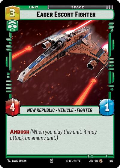 Eager Escort Fighter Foil (JTL 610) [Jump to Lightspeed]
