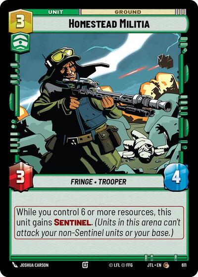 Homestead Militia Foil (JTL 611) [Jump to Lightspeed]