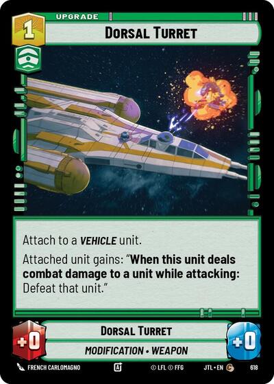 Dorsal Turret Foil (JTL 618) [Jump to Lightspeed]