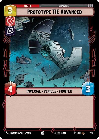 Prototype TIE Advanced Foil (JTL 634) [Jump to Lightspeed]