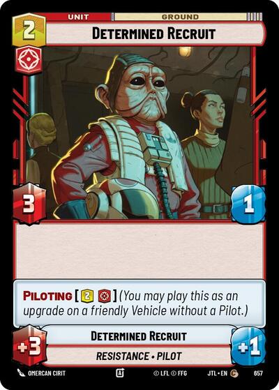 Determined Recruit Foil (JTL 657) [Jump to Lightspeed]
