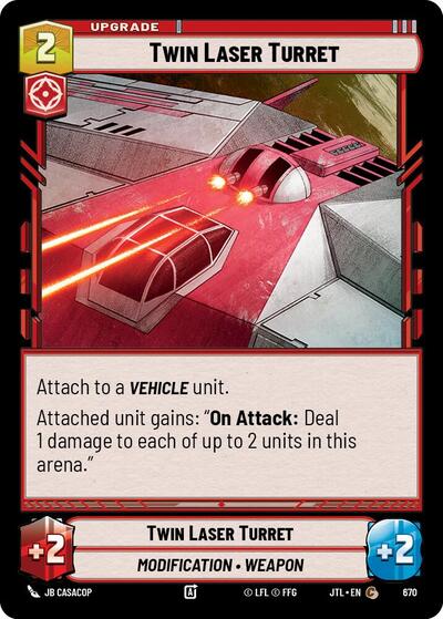 Twin Laser Turret Foil (JTL 670) [Jump to Lightspeed]