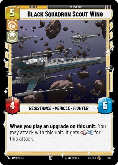 Black Squadron Scout Wing Foil (JTL 700) [Jump to Lightspeed]