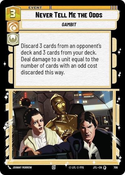 Never Tell Me the Odds Foil (JTL 706) [Jump to Lightspeed]
