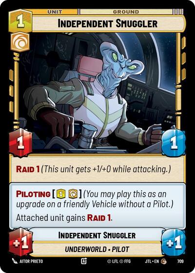 Independent Smuggler Foil (JTL 709) [Jump to Lightspeed]
