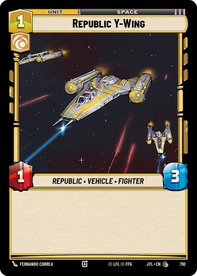 Republic Y Wing Foil (JTL 710) [Jump to Lightspeed]