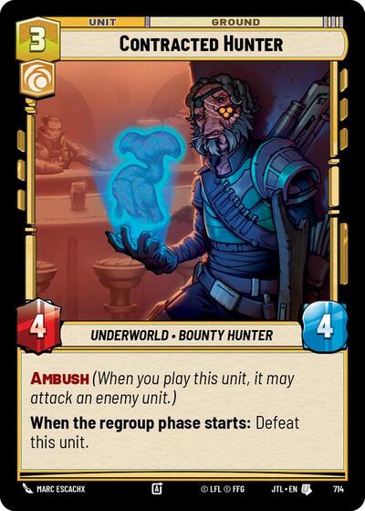 Contracted Hunter Foil (JTL 714) [Jump to Lightspeed]