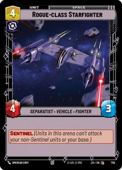 Rogue class Starfighter Foil (JTL 739) [Jump to Lightspeed]