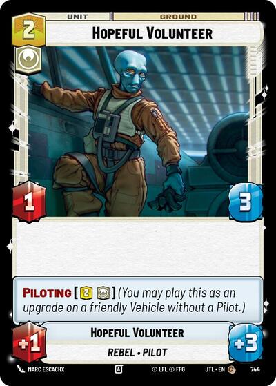 Hopeful Volunteer Foil (JTL 744) [Jump to Lightspeed]