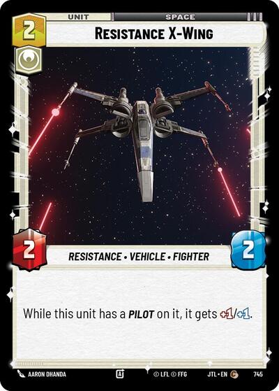 Resistance X Wing Foil (JTL 745) [Jump to Lightspeed]
